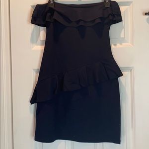 Susana Monaco Navy Strapless Dress Size small